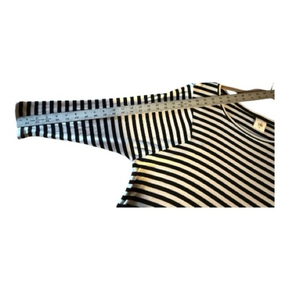 CABI stretch black/white striped Women's Top, medium - Picture 9 of 11